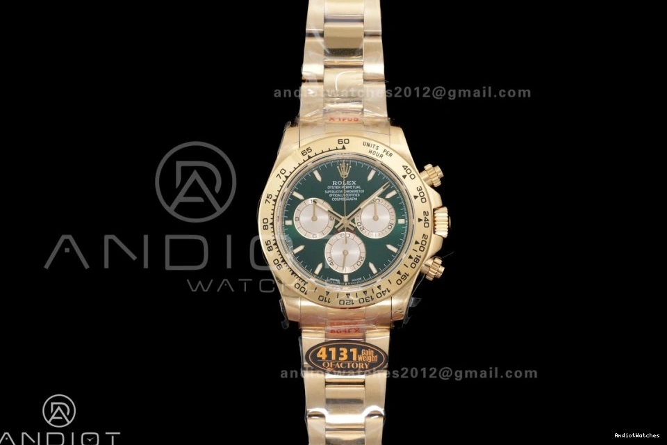 QF 2025 YG 126508 V6 Best 1:1 Dial 493 Daytona (Gain SmoothTexture QF4131 Bracelet Green on Edition Weight) YG 0212